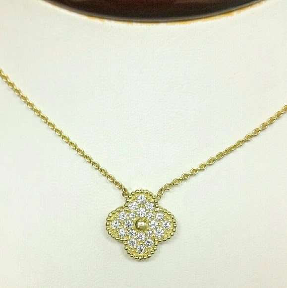 Jewelry - 18 ct gold and diamond necklace 16inch. 18kt gold